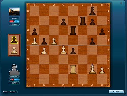 Игра в шахматы онлайн с живыми игроками